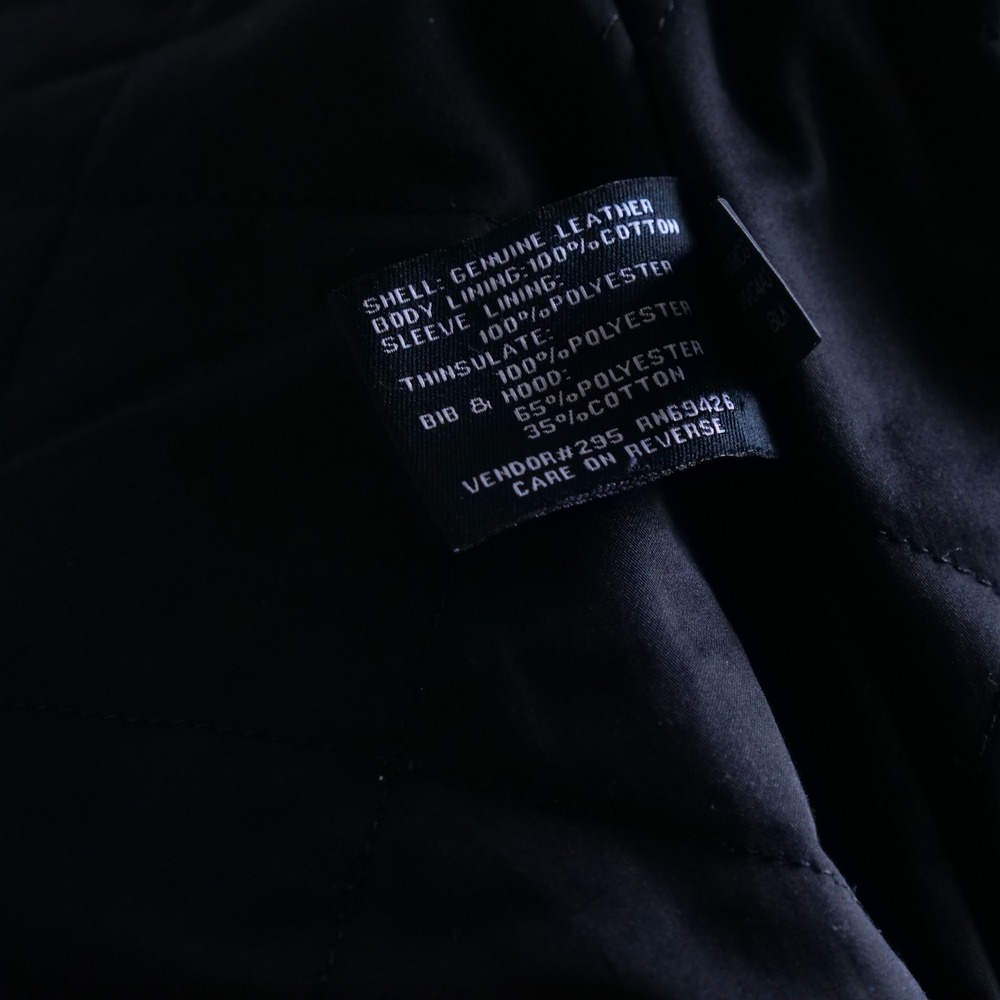 Wilson's Leather black heavy leather cafe racer jacket - Picture 4 of 10